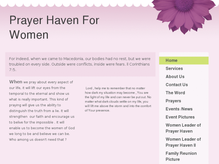 www.prayerhavenforwomen.com