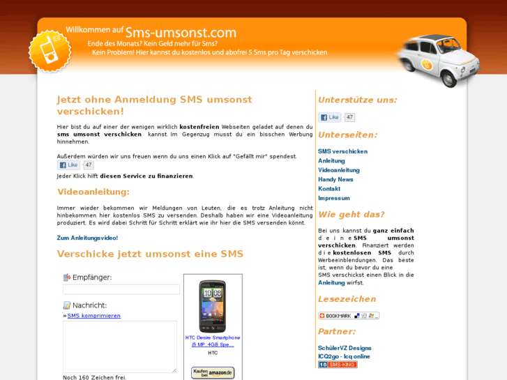 www.sms-umsonst-verschicken.de