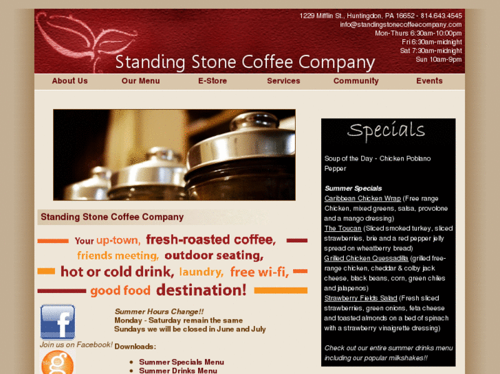 www.standingstonecoffeecompany.com