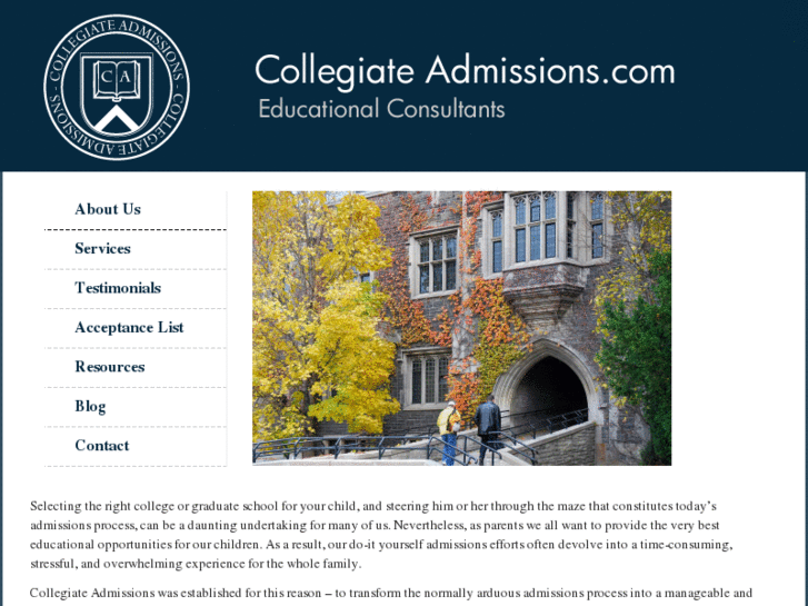 www.collegiateadmissions.com