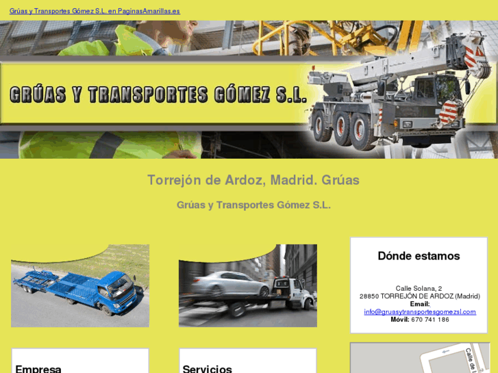 www.gruasytransportesgomezsl.com