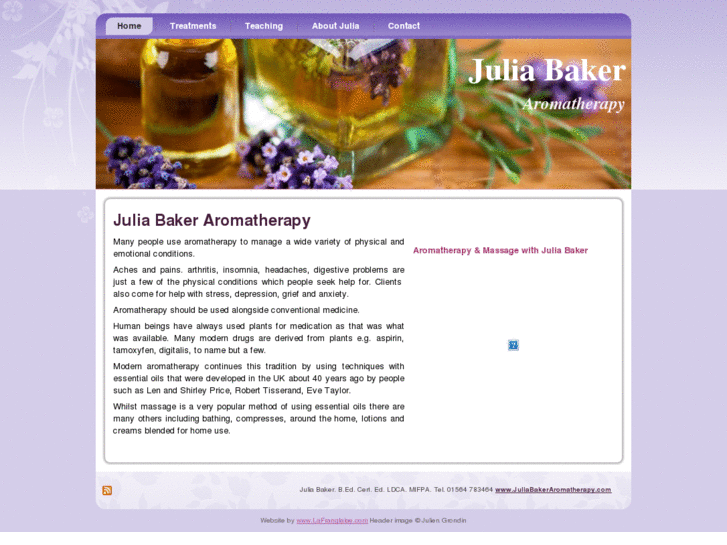 www.juliabakeraromatherapy.com