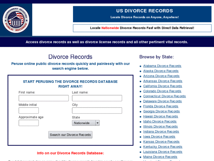www.usdivorcerecords.org