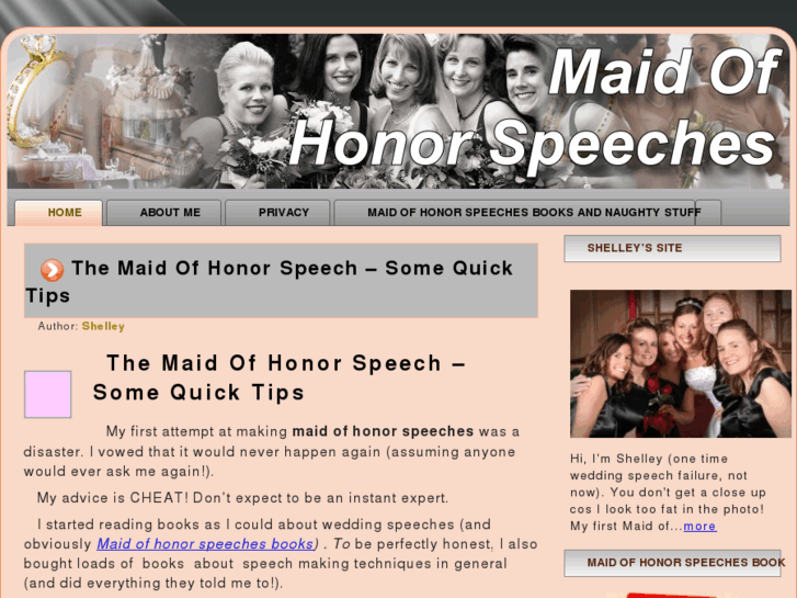 www.amaidofhonorspeech.com