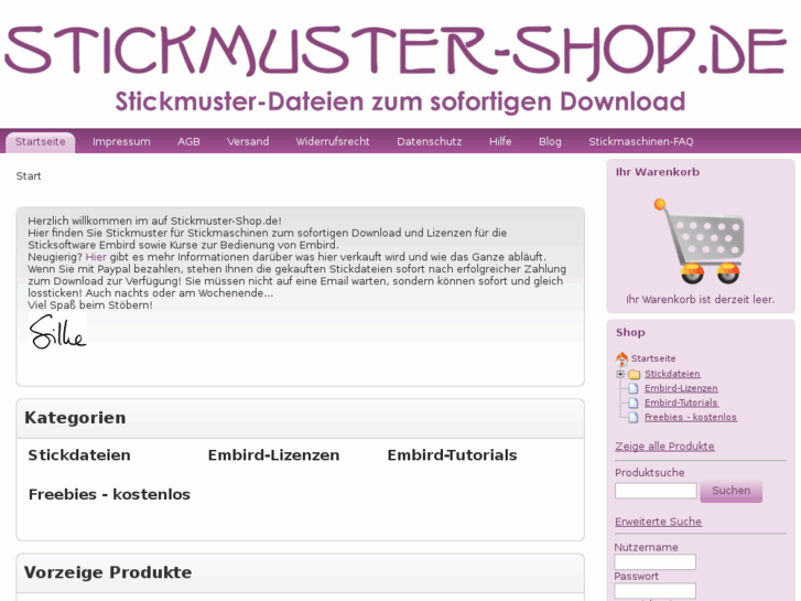 www.stickmuster-shop.de