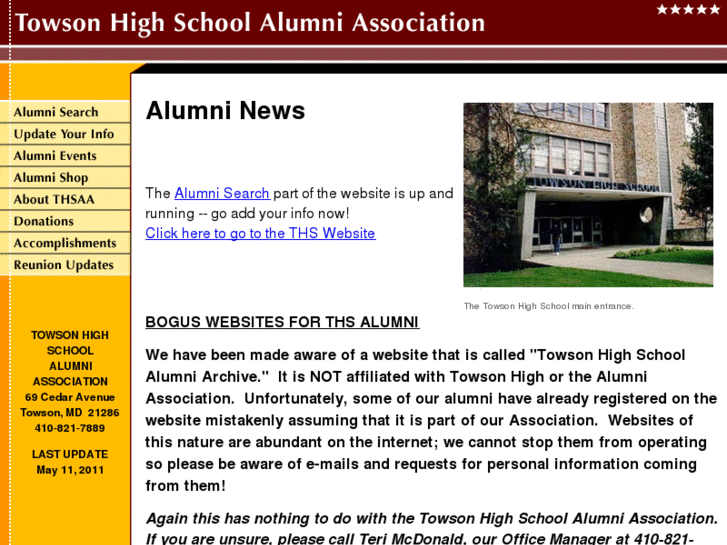 www.towsonhighalumni.org