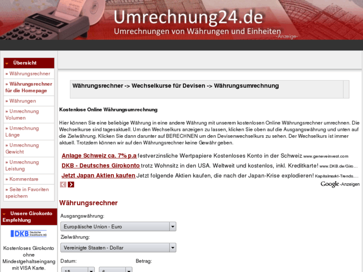 www.umrechnung24.de