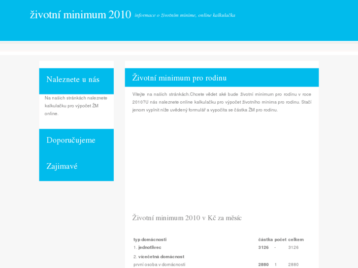 www.zivotni-minimum.cz