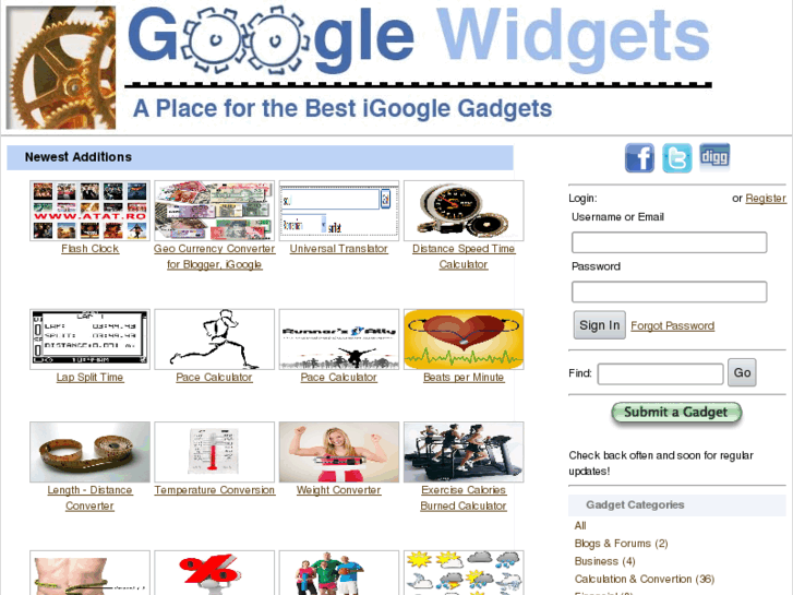 www.googlewidgets.net