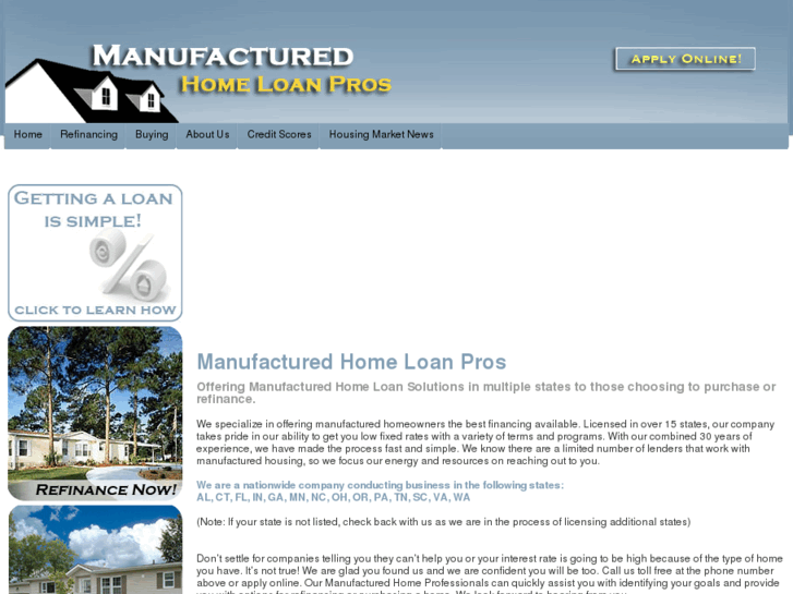 www.manufacturedhomeloanpros.com