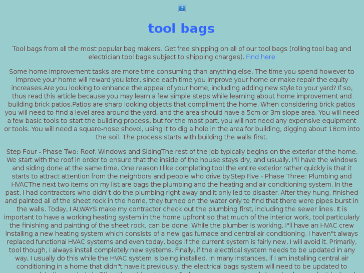www.tool-bags.net