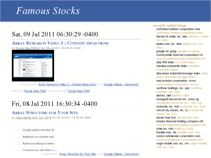 www.famousstocks.com