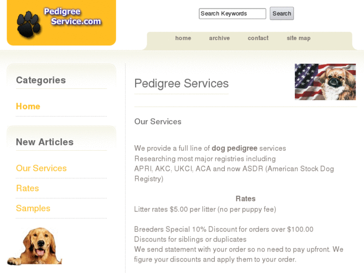 www.pedigreeservice.com