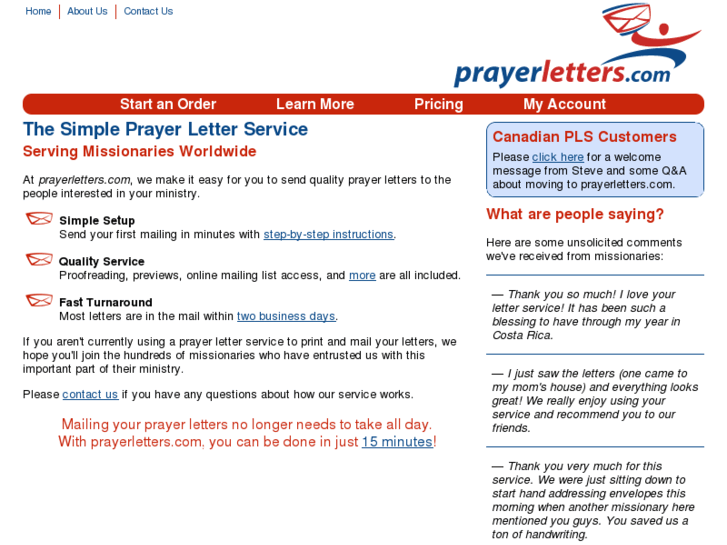 www.prayerletter.net