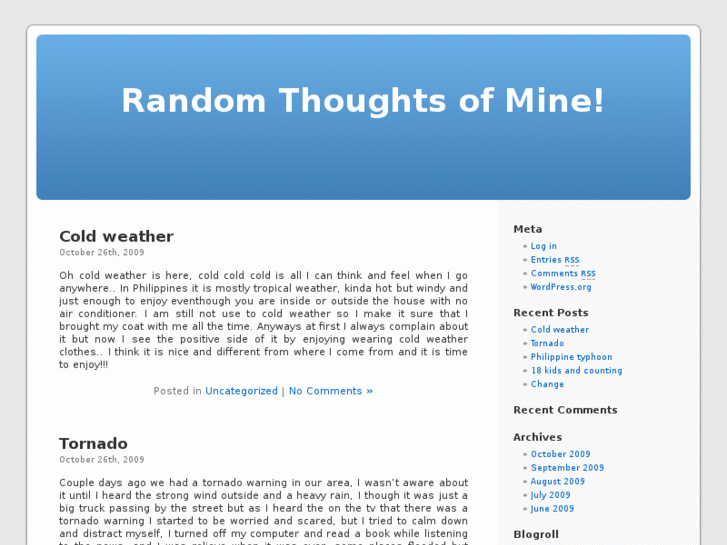 www.randomthoughtsofmine.info