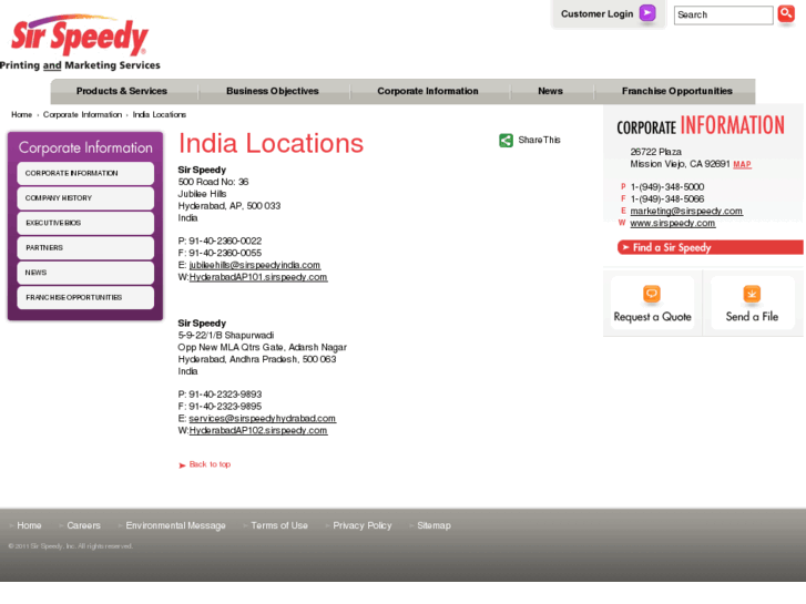 www.sirspeedyindia.com