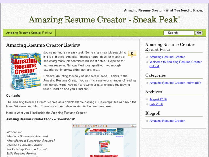 www.amazingresumecreator.net