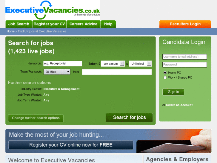 www.executivejobvacancies.com