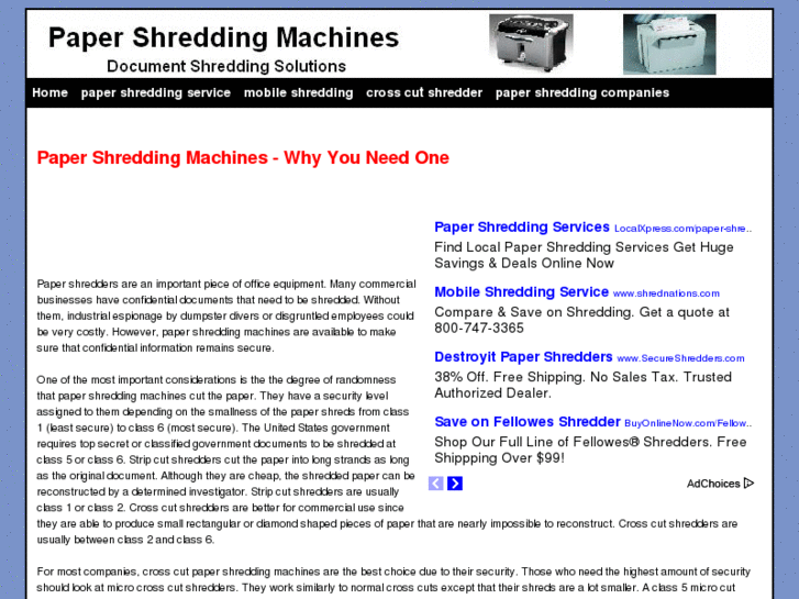 www.papershreddingmachines.org