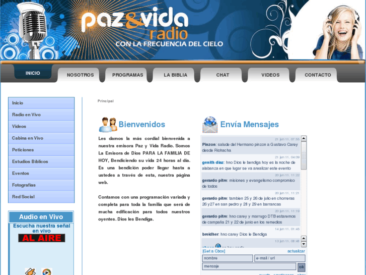 www.pazyvidaradio.com