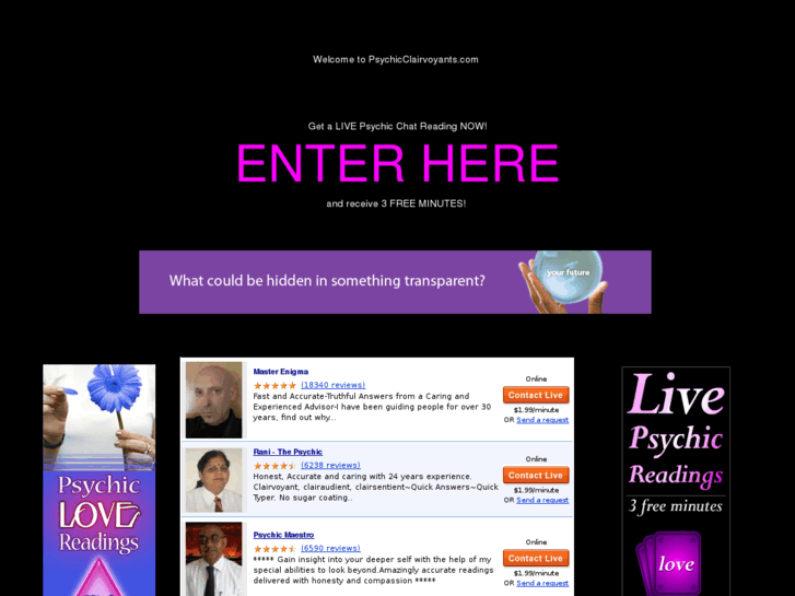 www.psychicclairvoyants.com