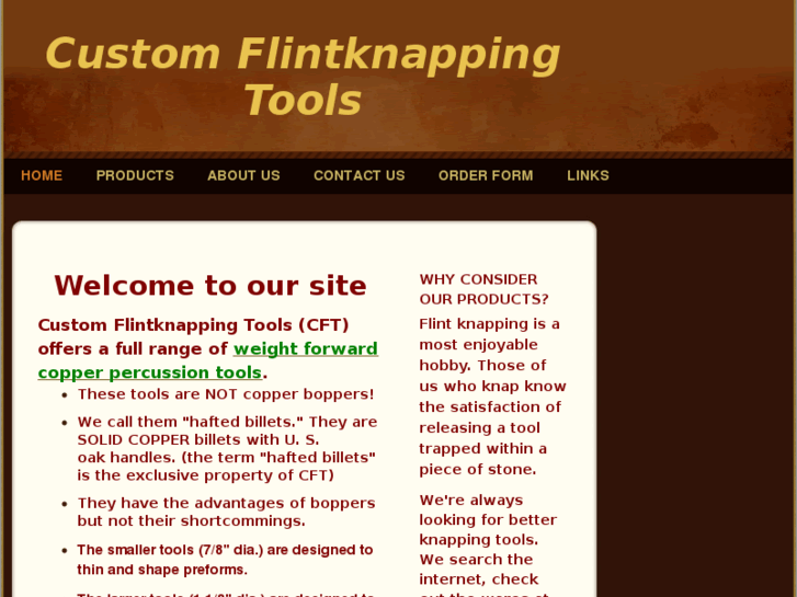 www.customflintknappingtools.com