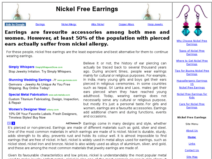 www.nickelfreeearrings.org