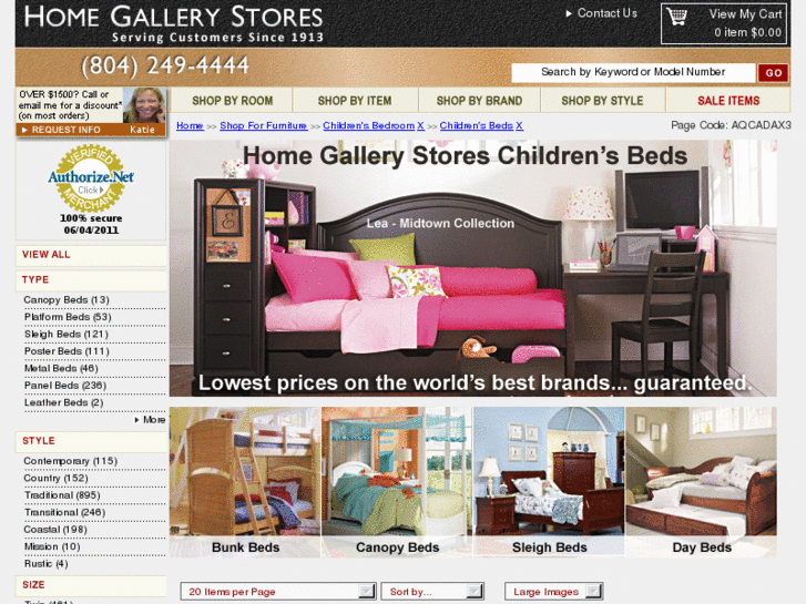 www.thechildrensbedstore.com