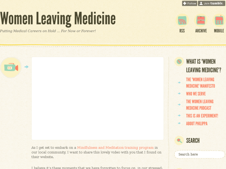 www.womenleavingmedicine.com