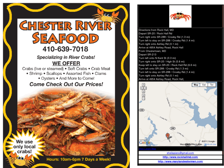 www.chesterriverseafood.com