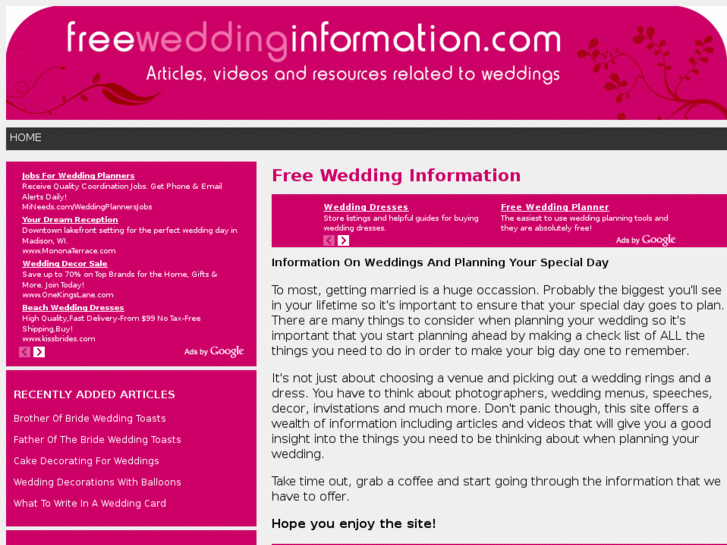 www.freeweddinginformation.com