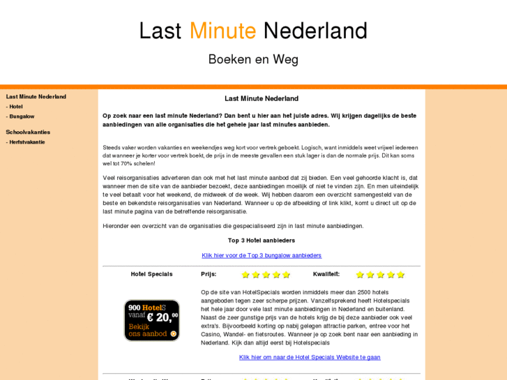 www.lastminutenederland.net