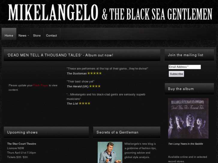 www.mikelangeloandtheblackseagentlemen.com