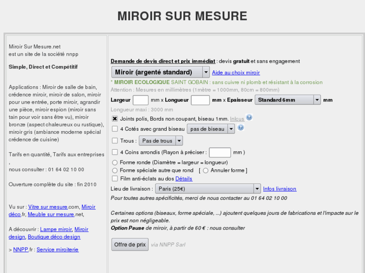 www.miroirsurmesure.net