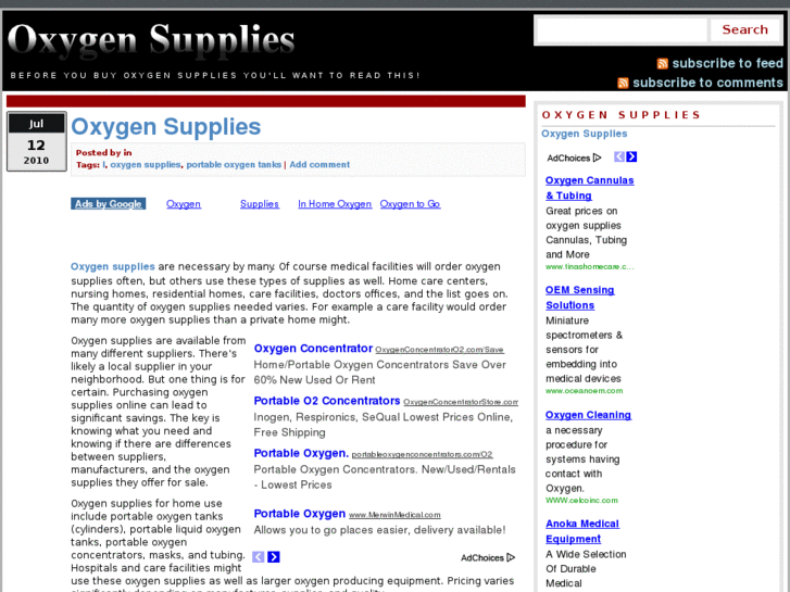 www.oxygensupplies.org