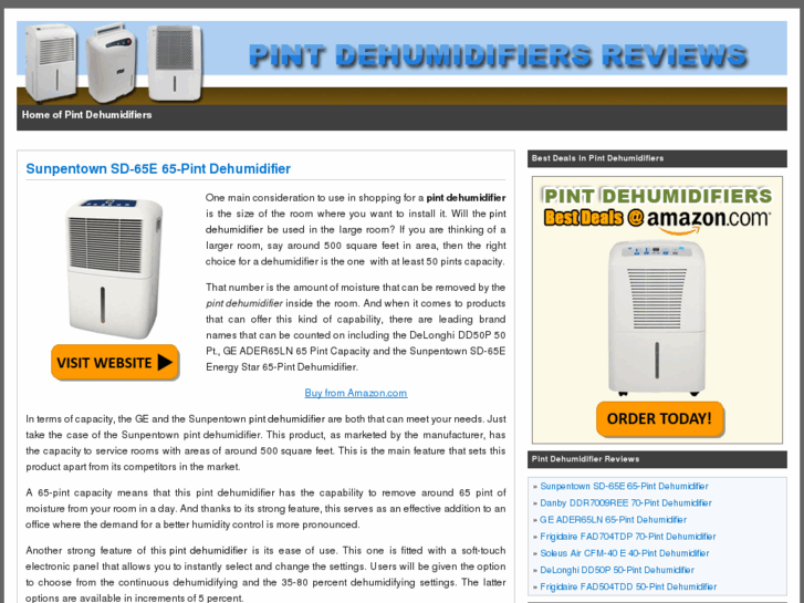 www.pintdehumidifierreviews.com