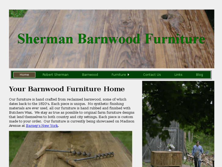 www.shermanbarnwoodfurniture.com