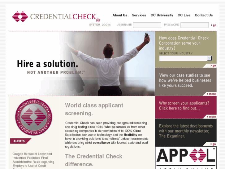 www.credentialcheck.com