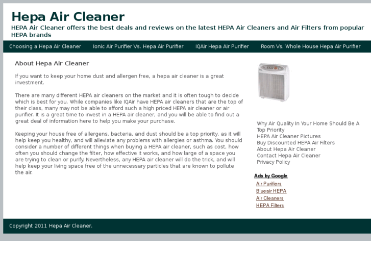 www.hepaaircleaner.net