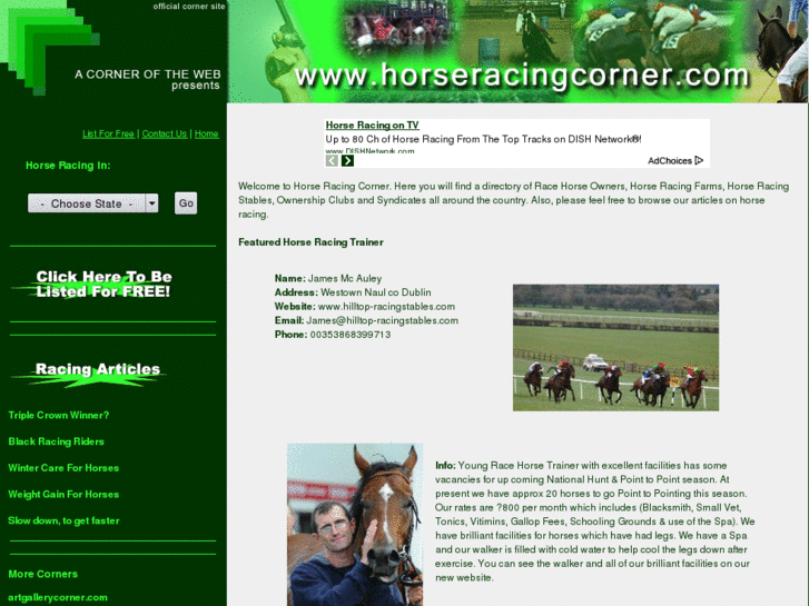 www.horseracingcorner.com