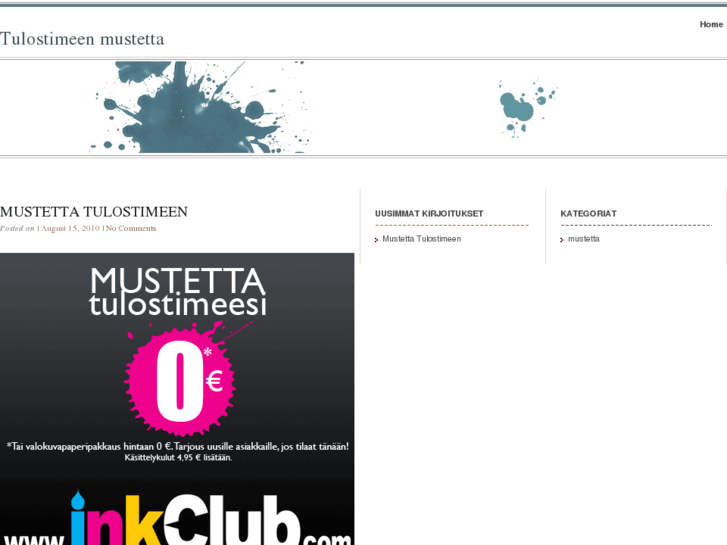 www.mustetta-tulostimeen.fi