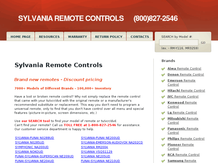 www.sylvania-remotes.com