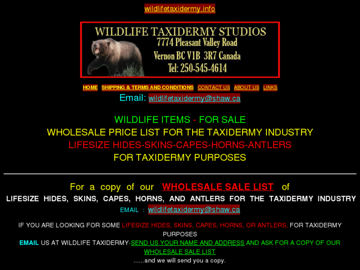 www.wildlifetaxidermy.info