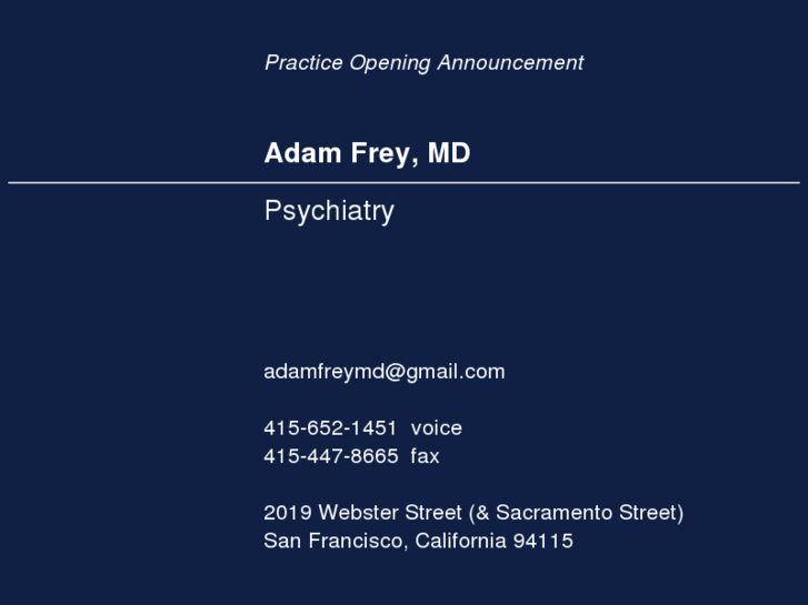 www.adamfreymd.com