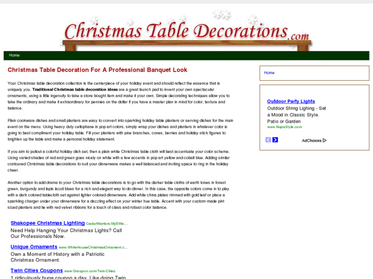 www.christmastabledecoration.com