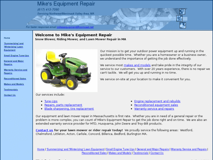 www.mikesequipmentrepair.com