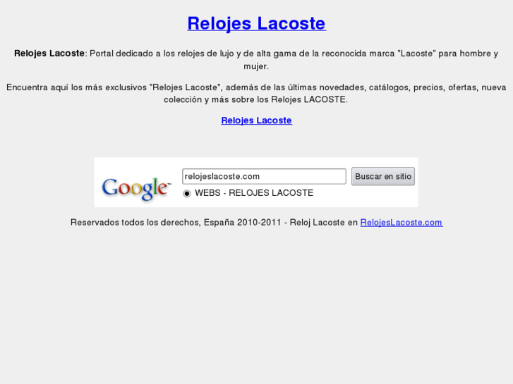 www.relojeslacoste.com