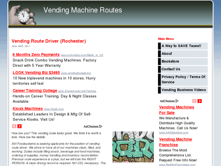 www.vendingmachineroutes.net