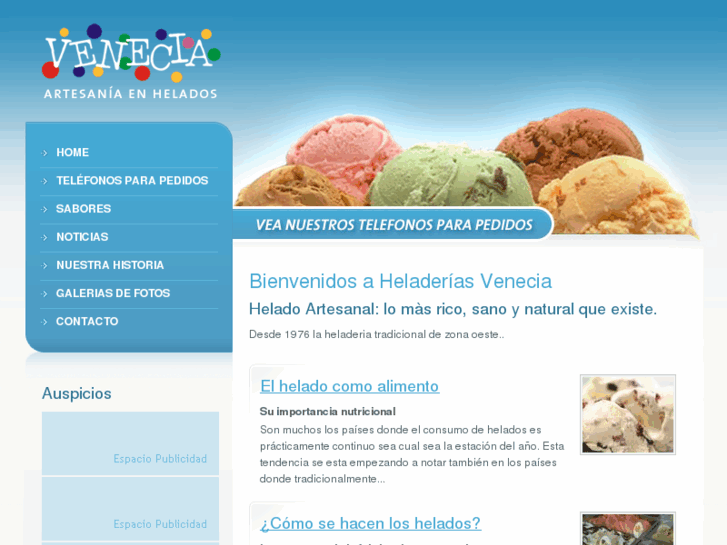 www.veneciahelados.com.ar