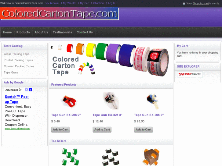 www.coloredcartontape.com